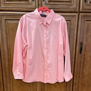 Jones New York Pink Long Sleeve Blouse